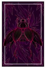 Load image into Gallery viewer, Love Beetle - Dung Beetle Art Print