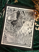 Load image into Gallery viewer, The Florida Squad - Florida Panther, Black Bear, &amp; Alligator Art Print
