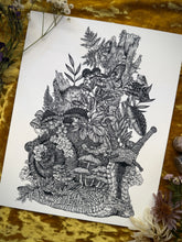 Load image into Gallery viewer, Journey - Whimsical Snail Art Print
