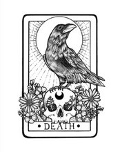 Load image into Gallery viewer, Death Tarot Card Art Print

