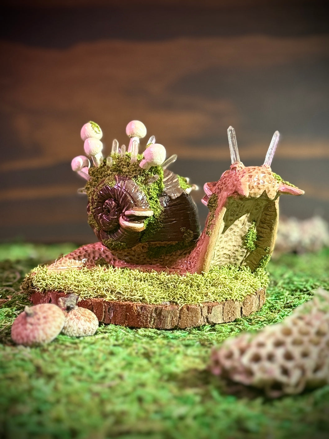 Crystal and Mushroom Snail