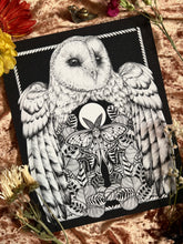 Load image into Gallery viewer, The Owl Garden - Floral Barn owl Art Print
