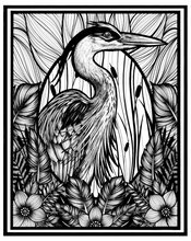 Load image into Gallery viewer, The Blue Heron Art Print
