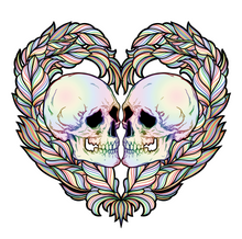 Load image into Gallery viewer, Love is Love - Rainbow Skulls Art Print
