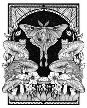 Load image into Gallery viewer, Moon Moth Art Print
