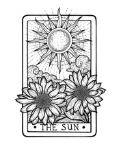 Load image into Gallery viewer, The Sun Tarot Card Art Print
