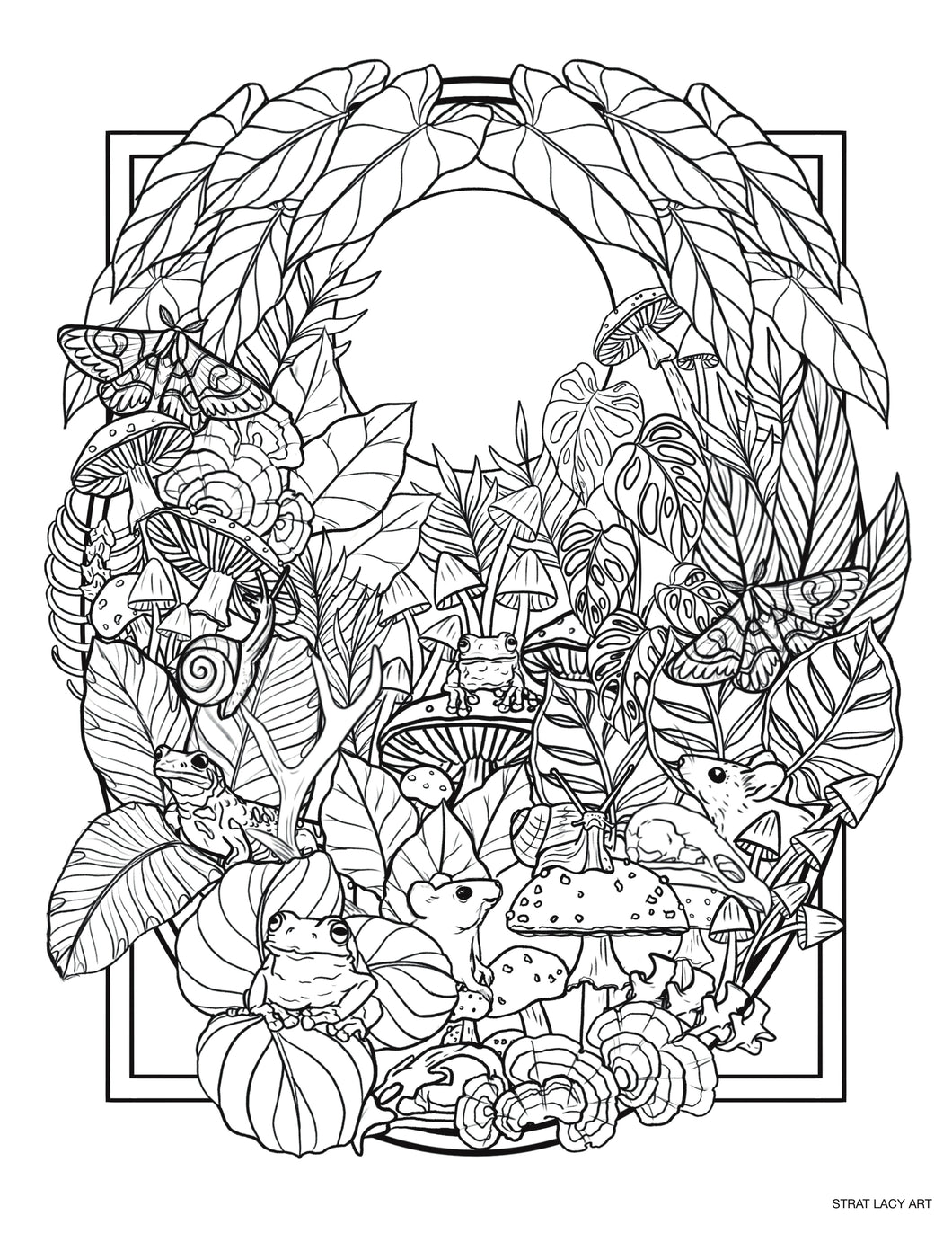 Garden of Curiosities Downloadable Coloring Page