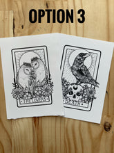 Load image into Gallery viewer, The lovers tarot card and death tarot Card 
