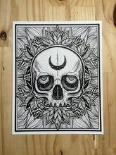 Load image into Gallery viewer, Send Help - Tired Skull Art Print
